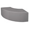 Regency Regency Aurora Curved Vinyl Ottoman- Grey N6265GY - alternate 2